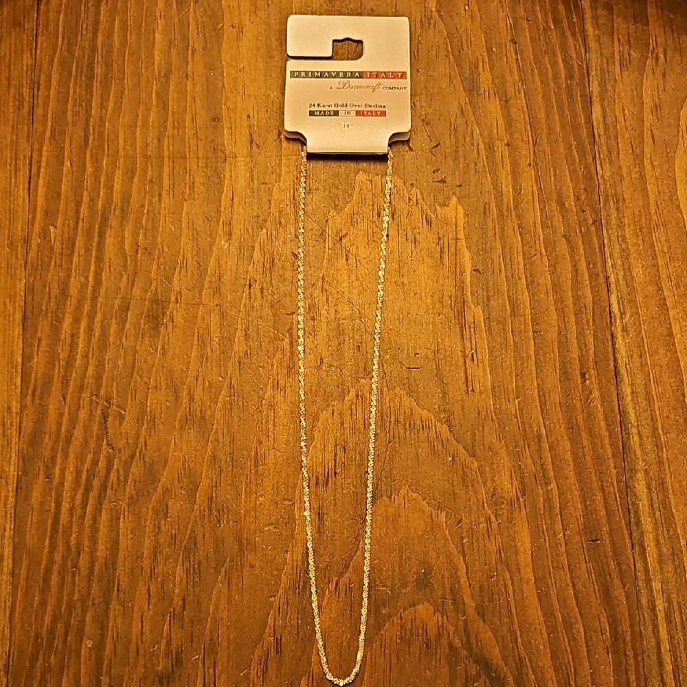 Primavera Italy 24kt Gold-Tone 18" Necklace